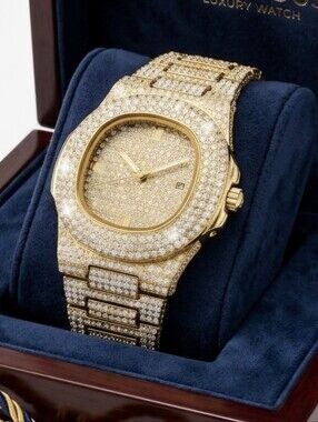 Iced Gold Watch